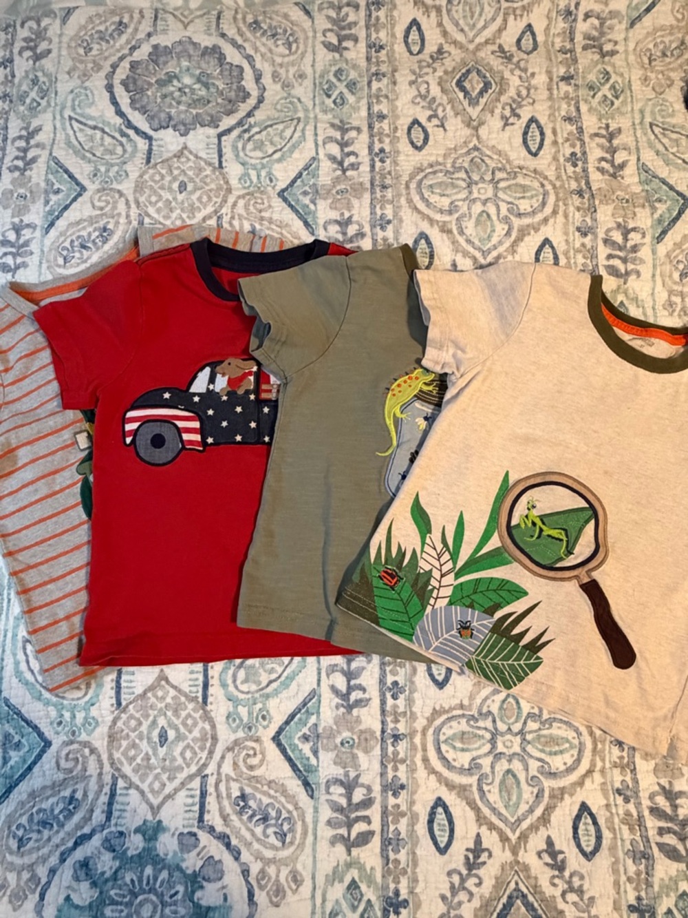 Kids Short Sleeve Graphic Tee - Red, Green, Tan Gymboree